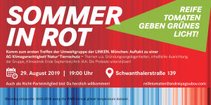 Auftakt zu einer AG Klimagerechtigkeit*Natur*Tierschutz @ Kreisbüro DIE LINKE. München | München | Bayern | Deutschland